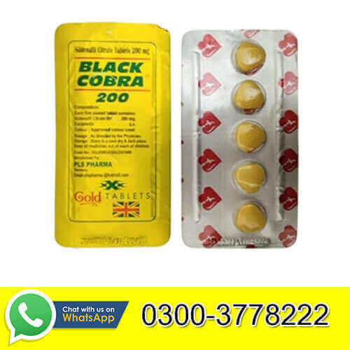 Black Cobra Tablets For Men 200mg in Pakistan 03003778222 Order Now