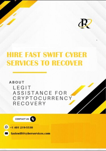 URGENTLY REACHED OUT TO FAST SWIFT CYBER SERVICES TODAY TO GET SUPPORT IN RECOVERYING YOUR STOLEN CRYPTO .