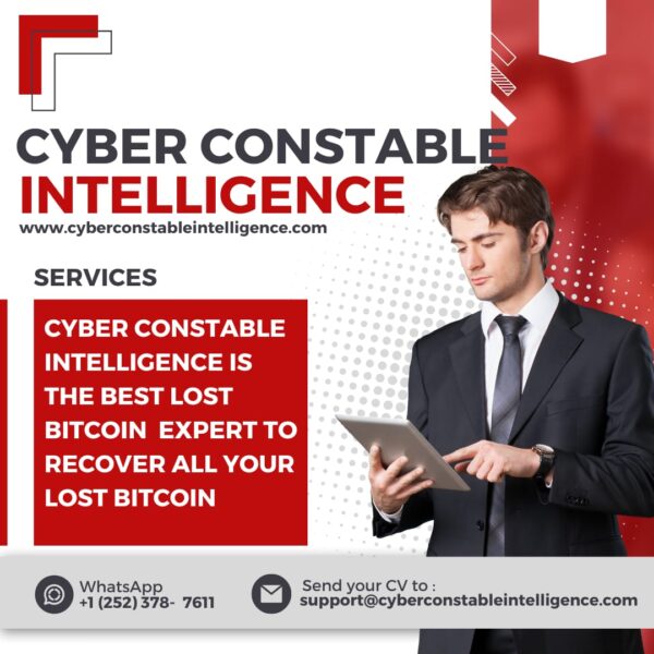 How To Recover Lost Or Stolen Bitcoin, Ethereum, Or Other Cryptocurrency Contact CYBER CONSTABLE INTELLIGENCE