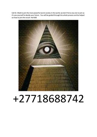 How to join illuminati in South Africa +27718688742