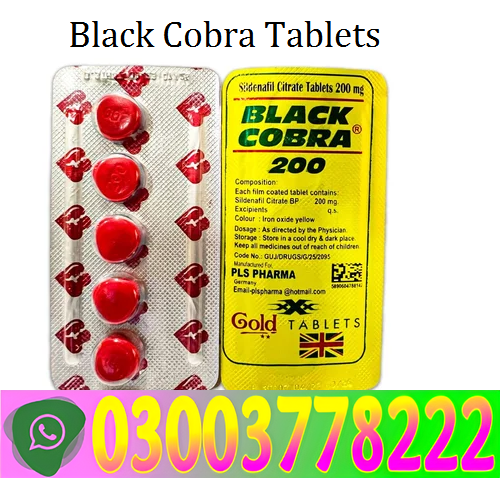 All Black Cobra Tablets For Men in Daska_ 03003778222